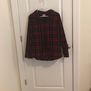 Red plaid flannel
